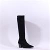 Miss Elastic Texaco Low Point Long Boot - Black